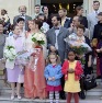 Photo de groupe devant la mairie